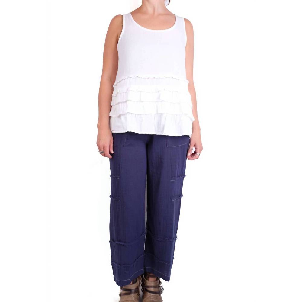 NEW TULIP CLOTHING cara tank top in white